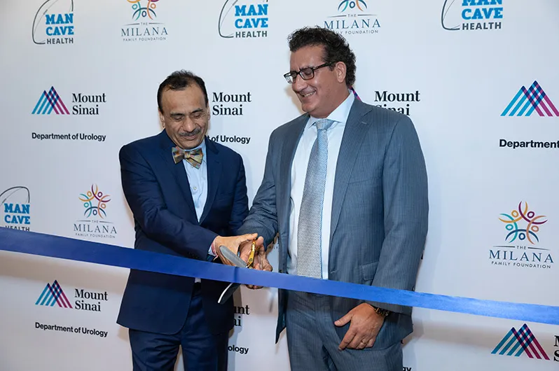 Man Cave Health Ribbon Cutting at Mount Sinai
