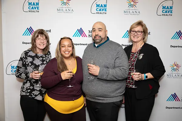 Man Cave Health Ribbon Cutting at Mount Sinai, photo 5 of 14